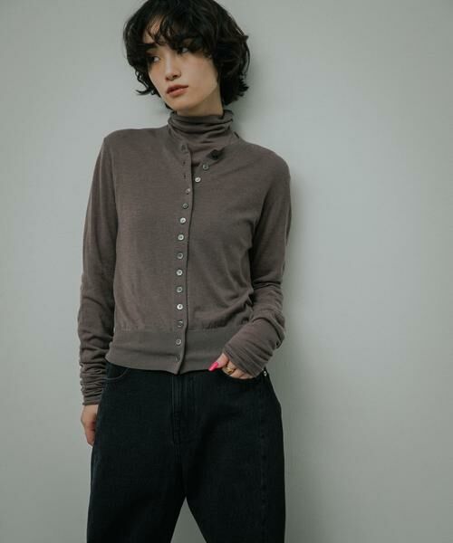 URBAN RESEARCH DOORS / アーバンリサーチ ドアーズ カーディガン・ボレロ | Soft Wool Button Cardigan | 詳細3