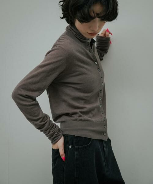 URBAN RESEARCH DOORS / アーバンリサーチ ドアーズ カーディガン・ボレロ | Soft Wool Button Cardigan | 詳細6