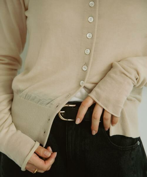 URBAN RESEARCH DOORS / アーバンリサーチ ドアーズ カーディガン・ボレロ | Soft Wool Button Cardigan | 詳細12