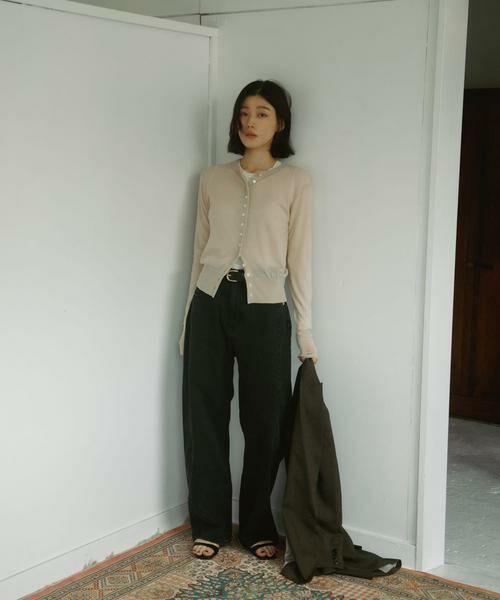 URBAN RESEARCH DOORS / アーバンリサーチ ドアーズ カーディガン・ボレロ | Soft Wool Button Cardigan | 詳細13