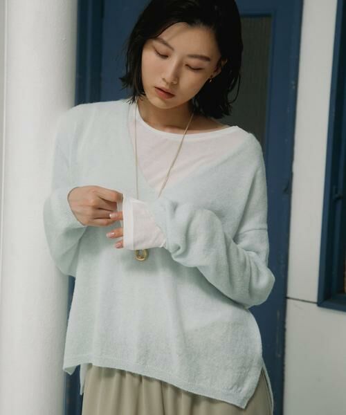 URBAN RESEARCH DOORS / アーバンリサーチ ドアーズ ニット・セーター | Baby Alpaca V-Neck Knit | 詳細4