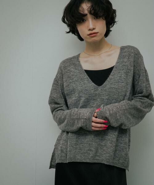 URBAN RESEARCH DOORS / アーバンリサーチ ドアーズ ニット・セーター | Baby Alpaca V-Neck Knit | 詳細9