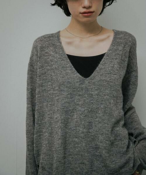 URBAN RESEARCH DOORS / アーバンリサーチ ドアーズ ニット・セーター | Baby Alpaca V-Neck Knit | 詳細11