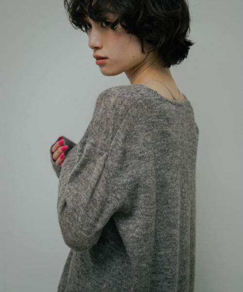 URBAN RESEARCH DOORS / アーバンリサーチ ドアーズ ニット・セーター | Baby Alpaca V-Neck Knit | 詳細12