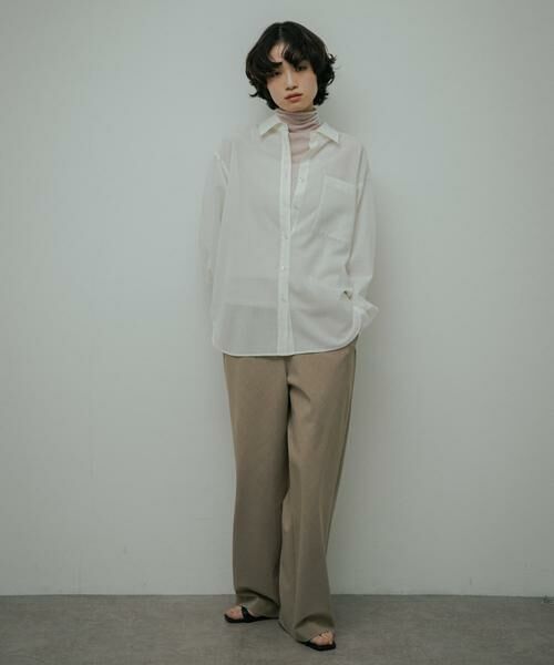 URBAN RESEARCH DOORS / アーバンリサーチ ドアーズ シャツ・ブラウス | Wool Blend Basic Shirts | 詳細6