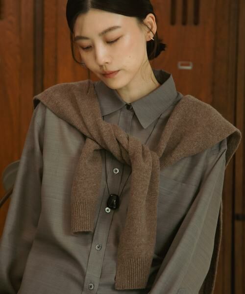 URBAN RESEARCH DOORS / アーバンリサーチ ドアーズ シャツ・ブラウス | Wool Blend Basic Shirts | 詳細9