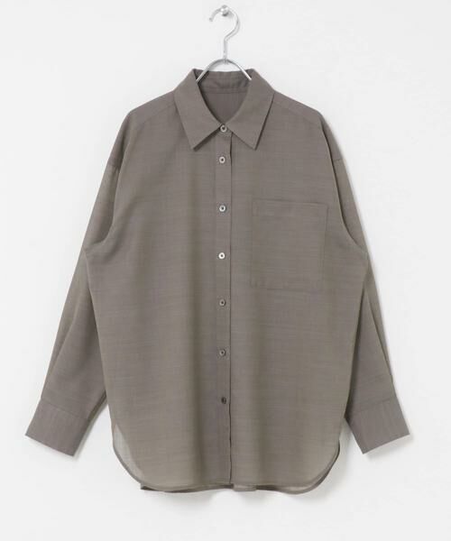 URBAN RESEARCH DOORS / アーバンリサーチ ドアーズ シャツ・ブラウス | Wool Blend Basic Shirts | 詳細14