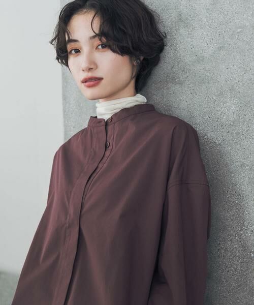 URBAN RESEARCH DOORS / アーバンリサーチ ドアーズ シャツ・ブラウス | 『UR TECH』Aircare ショートコクーンシャツ | 詳細1