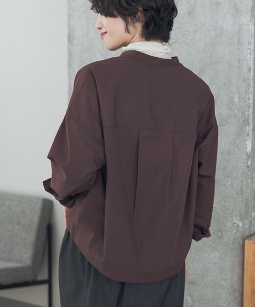 URBAN RESEARCH DOORS / アーバンリサーチ ドアーズ シャツ・ブラウス | 『UR TECH』Aircare ショートコクーンシャツ | 詳細4