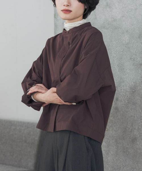 URBAN RESEARCH DOORS / アーバンリサーチ ドアーズ シャツ・ブラウス | 『UR TECH』Aircare ショートコクーンシャツ | 詳細6