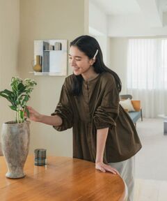 URBAN RESEARCH DOORS / アーバンリサーチ ドアーズ シャツ・ブラウス | コットンツイル2WAYギャザーブラウス