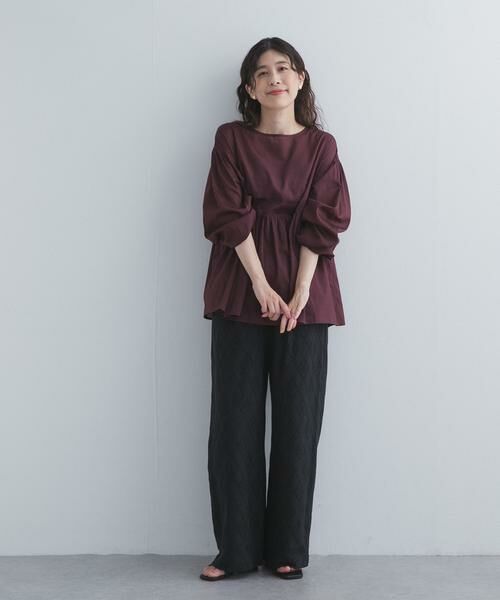 URBAN RESEARCH DOORS / アーバンリサーチ ドアーズ シャツ・ブラウス | コットンツイル2WAYギャザーブラウス | 詳細7