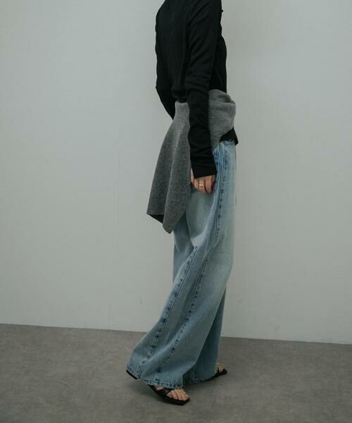 URBAN RESEARCH DOORS / アーバンリサーチ ドアーズ デニムパンツ | High-Rise Line Denim | 詳細2