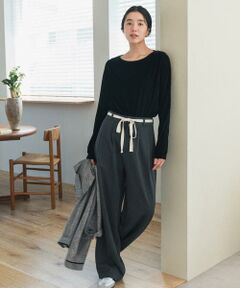 URBAN RESEARCH DOORS / アーバンリサーチ ドアーズ その他パンツ | ウエストリボンカットカーブパンツ