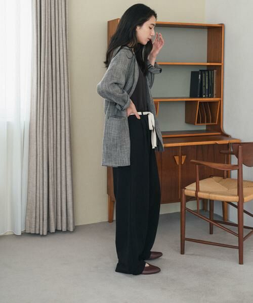 URBAN RESEARCH DOORS / アーバンリサーチ ドアーズ その他パンツ | ウエストリボンカットカーブパンツ | 詳細1