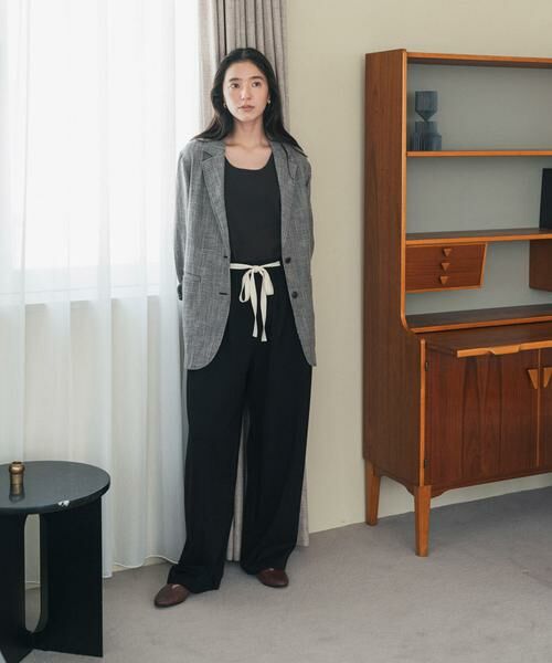 URBAN RESEARCH DOORS / アーバンリサーチ ドアーズ その他パンツ | ウエストリボンカットカーブパンツ | 詳細3