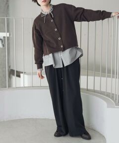 URBAN RESEARCH DOORS / アーバンリサーチ ドアーズ その他パンツ | 『UR TECH』完声タックギャザーワイドパンツ