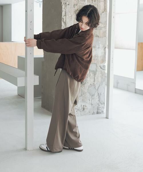 URBAN RESEARCH DOORS / アーバンリサーチ ドアーズ その他パンツ | 『UR TECH』完声タックギャザーワイドパンツ | 詳細30
