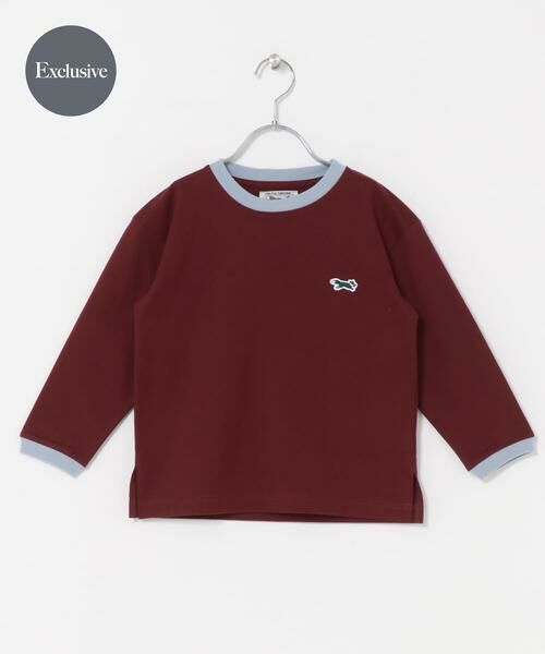 URBAN RESEARCH DOORS / アーバンリサーチ ドアーズ トップス | 『別注』PENNEYS×DOORS　THE FOX 配色ロングスリーブTシャツ(KIDS)（ブラウン系その他）