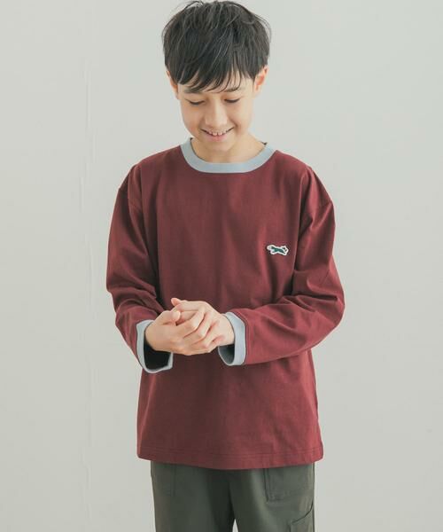 URBAN RESEARCH DOORS / アーバンリサーチ ドアーズ トップス | 『150サイズ』『別注』PENNEYS×DOORS　THE FOX配色ロングスリーブTシャツ(KIDS)（ブラウン系その他）