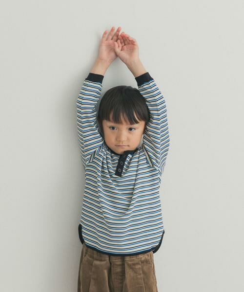 URBAN RESEARCH DOORS / アーバンリサーチ ドアーズ トップス | 『150サイズあり』ワッフルボーダーロングTシャツ(KIDS) | 詳細5