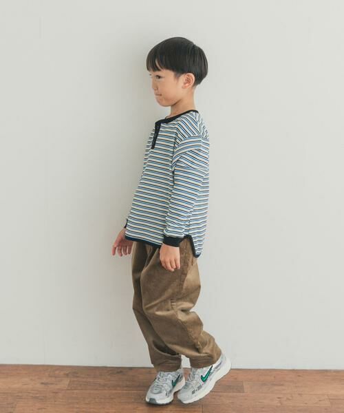 URBAN RESEARCH DOORS / アーバンリサーチ ドアーズ トップス | 『150サイズあり』ワッフルボーダーロングTシャツ(KIDS) | 詳細7