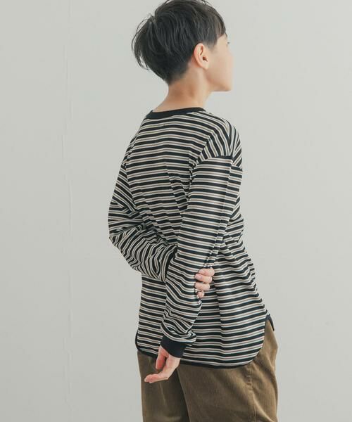 URBAN RESEARCH DOORS / アーバンリサーチ ドアーズ トップス | 『150サイズあり』ワッフルボーダーロングTシャツ(KIDS) | 詳細13