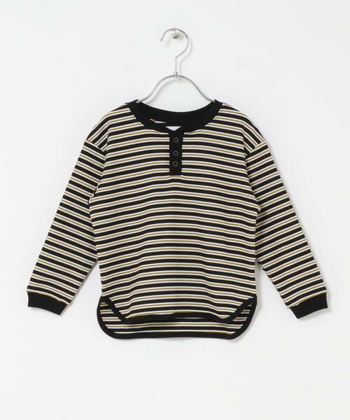 URBAN RESEARCH DOORS / アーバンリサーチ ドアーズ トップス | 『150サイズあり』ワッフルボーダーロングTシャツ(KIDS) | 詳細16