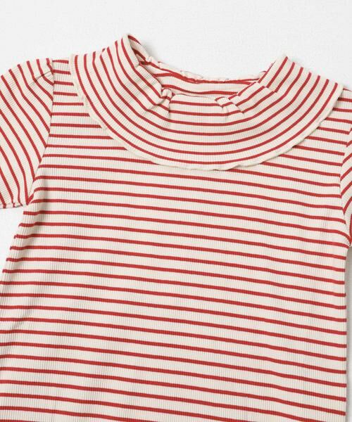 URBAN RESEARCH DOORS / アーバンリサーチ ドアーズ トップス | 『150サイズあり』メローフリルリブカラーTシャツ(KIDS) | 詳細2