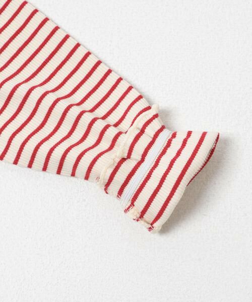 URBAN RESEARCH DOORS / アーバンリサーチ ドアーズ トップス | 『150サイズあり』メローフリルリブカラーTシャツ(KIDS) | 詳細3