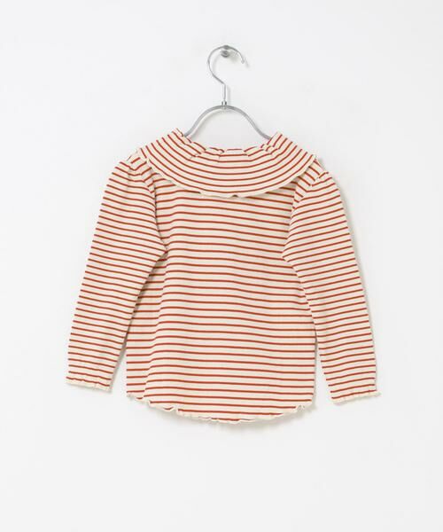 URBAN RESEARCH DOORS / アーバンリサーチ ドアーズ トップス | 『150サイズあり』メローフリルリブカラーTシャツ(KIDS) | 詳細4