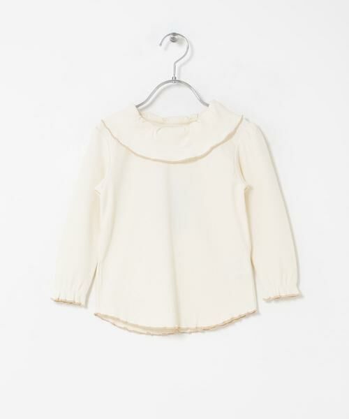 URBAN RESEARCH DOORS / アーバンリサーチ ドアーズ トップス | 『150サイズあり』メローフリルリブカラーTシャツ(KIDS) | 詳細7