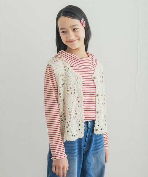URBAN RESEARCH DOORS / アーバンリサーチ ドアーズ ニット・セーター | 『150サイズ』クロシェベスト(KIDS) | 詳細2