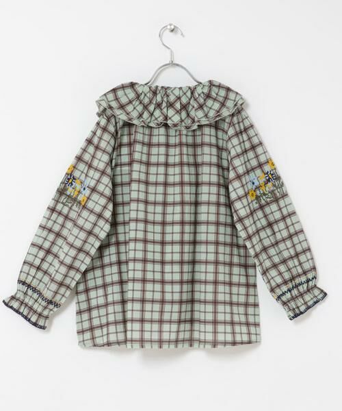 URBAN RESEARCH DOORS / アーバンリサーチ ドアーズ トップス | 『150サイズ』クロスステッチブラウス(KIDS) | 詳細3