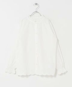 URBAN RESEARCH DOORS / アーバンリサーチ ドアーズ トップス | 『150サイズ』スカラップ刺繍フリルブラウス(KIDS)