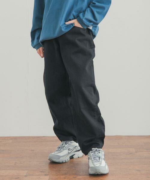 URBAN RESEARCH DOORS / アーバンリサーチ ドアーズ パンツ | 『150サイズ』バレルパンツ(KIDS)（ブラック）