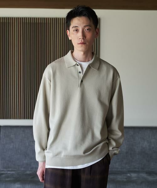 URBAN RESEARCH DOORS / アーバンリサーチ ドアーズ ニット・セーター | 『UR TECH』200日ニット ポロ | 詳細23