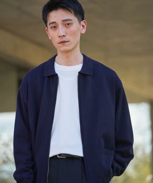URBAN RESEARCH DOORS / アーバンリサーチ ドアーズ ニット・セーター | 『UR TECH』200日ジップジャケット | 詳細3