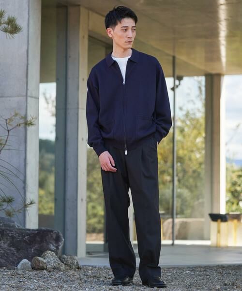 URBAN RESEARCH DOORS / アーバンリサーチ ドアーズ ニット・セーター | 『UR TECH』200日ジップジャケット | 詳細5