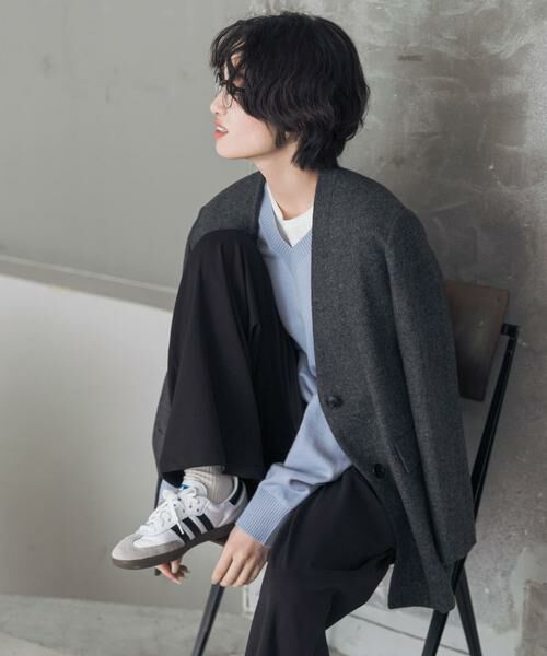 URBAN RESEARCH DOORS / アーバンリサーチ ドアーズ ニット・セーター | 『UR TECH 200日ニット』Vネックプルオーバー | 詳細5
