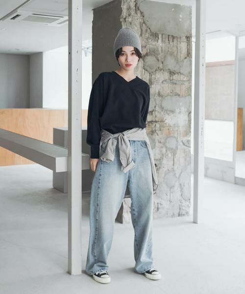 URBAN RESEARCH DOORS / アーバンリサーチ ドアーズ ニット・セーター | 『UR TECH 200日ニット』Vネックプルオーバー | 詳細16
