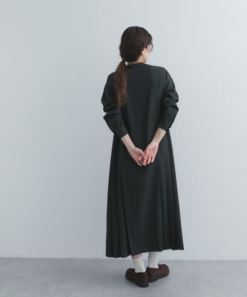 URBAN RESEARCH DOORS / アーバンリサーチ ドアーズ ワンピース | 『UR TECH』サイドプリーツ切替ワンピース | 詳細6