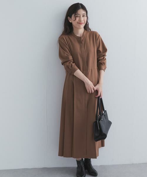 URBAN RESEARCH DOORS / アーバンリサーチ ドアーズ ワンピース | 『UR TECH』サイドプリーツ切替ワンピース | 詳細17