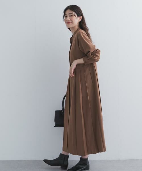 URBAN RESEARCH DOORS / アーバンリサーチ ドアーズ ワンピース | 『UR TECH』サイドプリーツ切替ワンピース | 詳細19