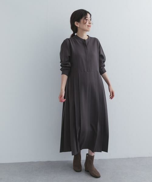 URBAN RESEARCH DOORS / アーバンリサーチ ドアーズ ワンピース | 『UR TECH』サイドプリーツ切替ワンピース | 詳細27