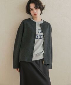 URBAN RESEARCH DOORS / アーバンリサーチ ドアーズ その他アウター | ウールリバーZIPノーカラーコート