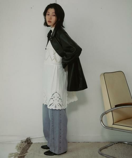 URBAN RESEARCH DOORS / アーバンリサーチ ドアーズ レザーブルゾン・ジャケット | Sheep Leather Jacket | 詳細4