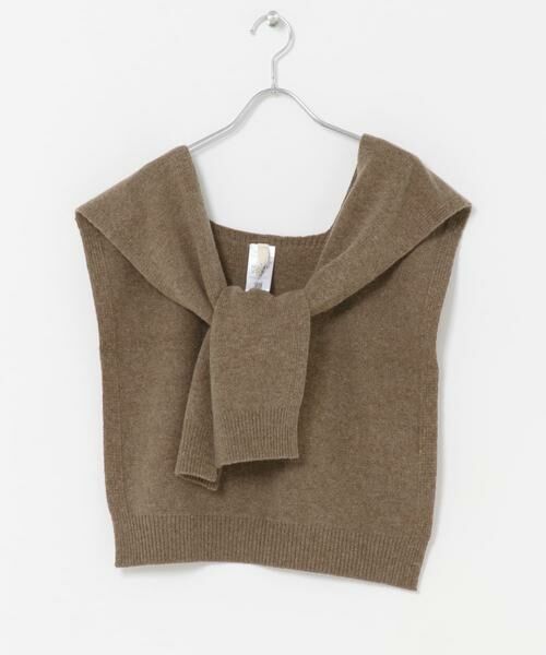 URBAN RESEARCH DOORS / アーバンリサーチ ドアーズ マフラー・ショール・スヌード・ストール | Wool Knit Shoulder Stole | 詳細5