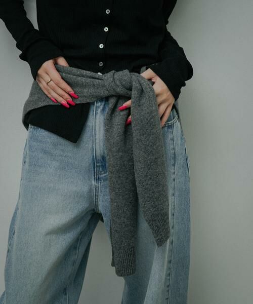 URBAN RESEARCH DOORS / アーバンリサーチ ドアーズ マフラー・ショール・スヌード・ストール | Wool Knit Shoulder Stole | 詳細8