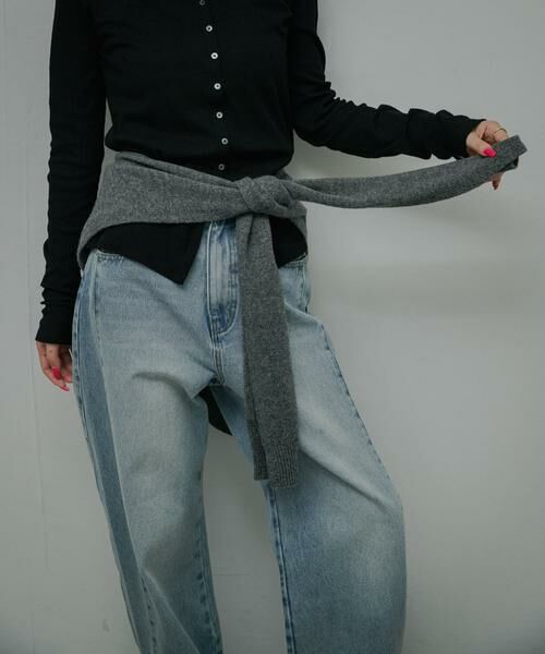URBAN RESEARCH DOORS / アーバンリサーチ ドアーズ マフラー・ショール・スヌード・ストール | Wool Knit Shoulder Stole | 詳細9